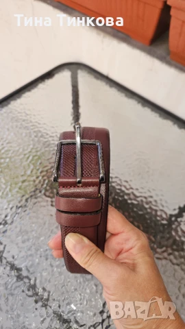 Мъжки колан естествената кожа, снимка 2 - Колани - 51388618