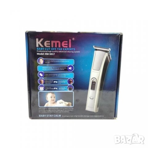 Безжичен Мъжки Тример Kemei 5017 Машинка за Постригване Брада, Лице, Тяло, снимка 2 - Тримери - 27681365