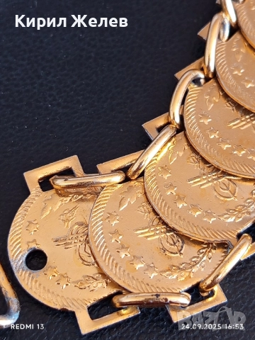Златист колан тип Bindalli Kemeri с монети за сватби и специални поводи Турция 27109, снимка 3 - Колани - 51823559