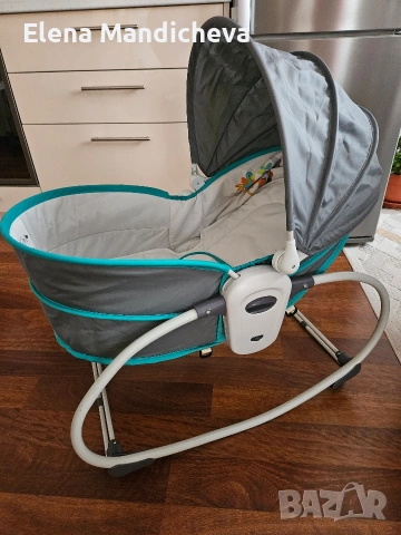 Шeзлoнг люлка кошче столче 5 в 1 Аvа новородено бебе дете c тeглo дo 9 ĸг. , снимка 6 - Детски люлки - 53482053