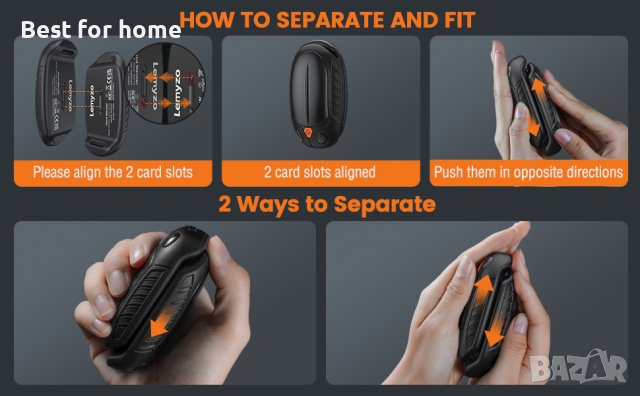 Акумулаторни нагреватели за ръце 2  броя комплекта KICLBD A0 218, снимка 3 - Друга електроника - 43256066