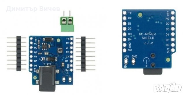 Шийлд захранване за Wemos D1 mini - DC/DC конвертор ,  Arduino, снимка 2 - Друга електроника - 37062715