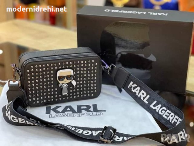 Дамска чанта Karl Lagerfeld, снимка 1 - Чанти - 32352534