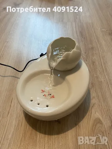 Керамична поилка/воден фонтан за котки, снимка 1