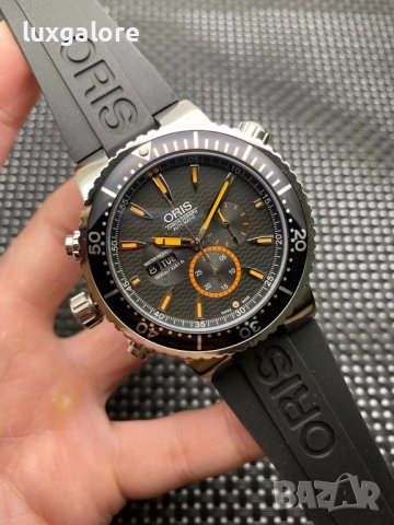 Мъжки часовник ORIS Carlos Coste Chronograph Limited Edition с кварцов механизъм, снимка 2 - Мъжки - 43895290
