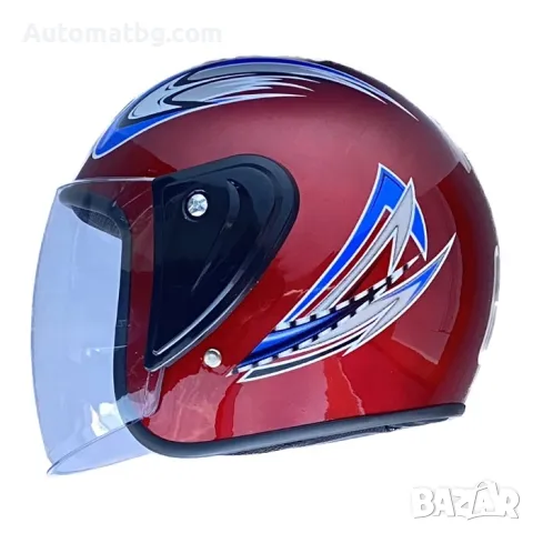 Каска Automat, За мотор, скутер и др, 2415, Червена