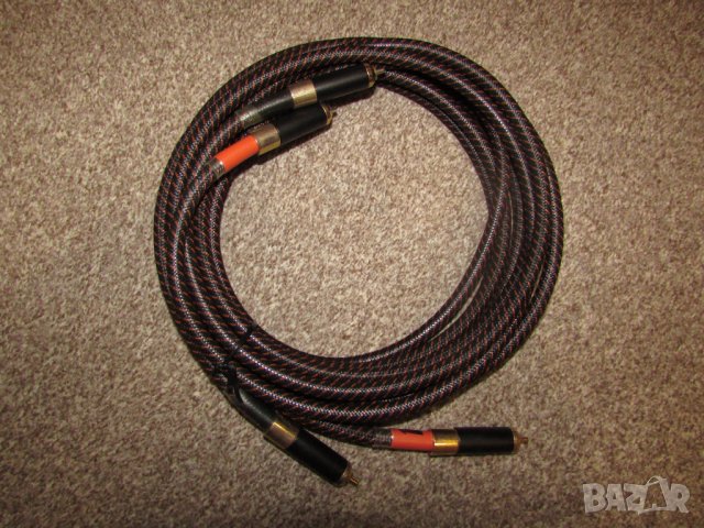 RCA 4м. чинчов кабел, снимка 1 - Ресийвъри, усилватели, смесителни пултове - 44117845