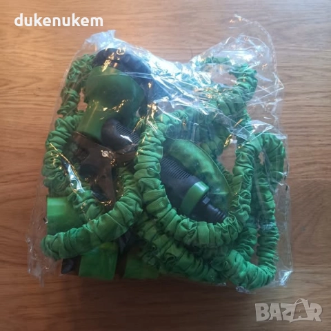 Разтегаем градински маркуч, 15 метра, с пистолет, снимка 10 - Градински инструменти - 52195443