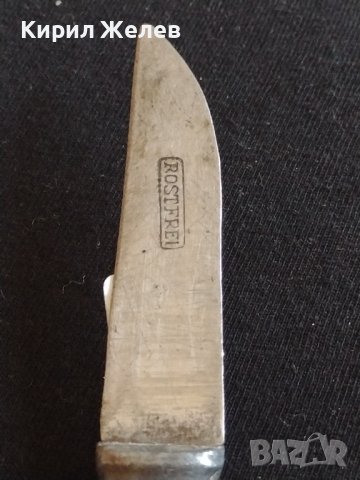 Стар нож с маркировка ROSTFREI рядък за КОЛЕКЦИЯ ДЕКОРАЦИЯ БИТОВ КЪТ 42129, снимка 3 - Други ценни предмети - 43849348