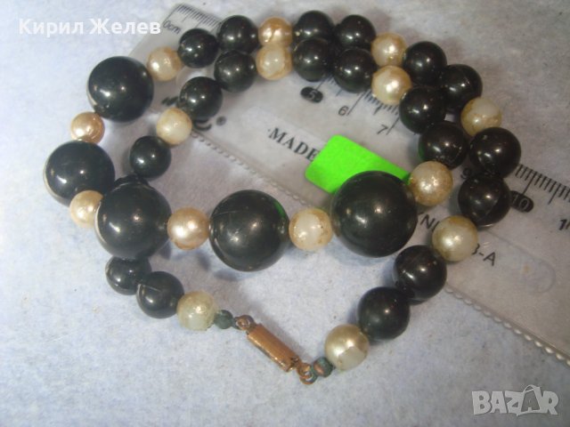 СТАР ПЕРЛЕН ТИП РЕТРО ВИНТИДЖ ГЕРДАН КОЛИЕ НАКИТ 31350, снимка 3 - Антикварни и старинни предмети - 38066915