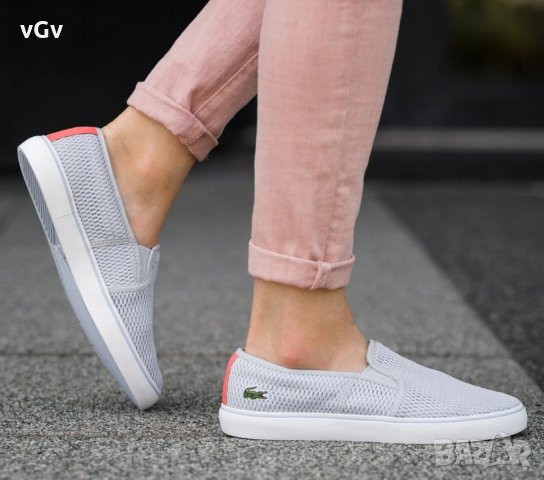 Дамски Гуменки Lacoste  Gazon - 40, снимка 2 - Маратонки - 33489509