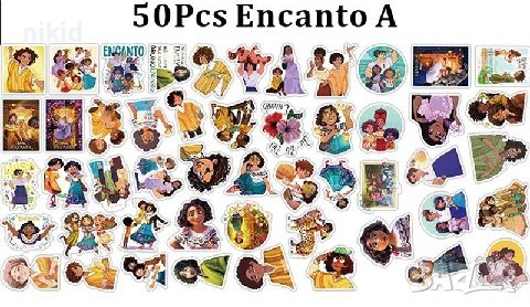 50 бр Енканто Encanto самозалепващи лепенки стикери за украса декор картонена торта ръчна изработка, снимка 9 - Други - 36981948