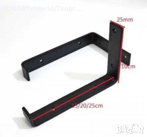 Конзола за рафт ,крепеж ,рафтоносач от метал, снимка 6 - Други стоки за дома - 37766662