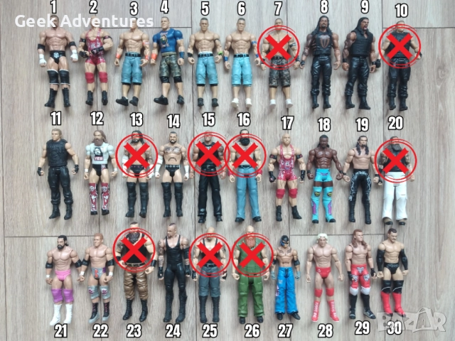Екшън Фигурки WWE Кеч Pro-Wrestling Action Figures Dean Ambrose Hogan Cena