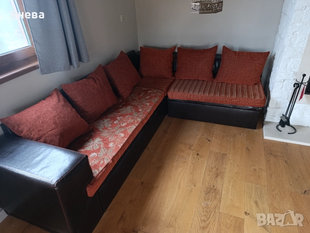 Ъглов диван с ракла и функция сън , снимка 4 - Дивани и мека мебел - 52392035