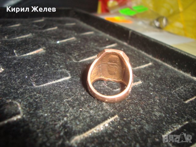 РЯДЪК ЕМАЙЛИРАН МЕДЕН ОРНАМЕНТИРАН ПРЪСТЕН 22308, снимка 7 - Пръстени - 32982946