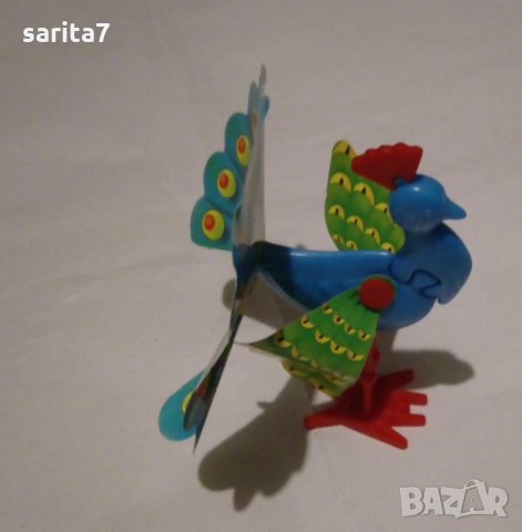 Стара цветна сглобяема киндер фигурка паун -  киндер сърпрайз фереро / kinder surprise Ferero, снимка 4 - Колекции - 28147940