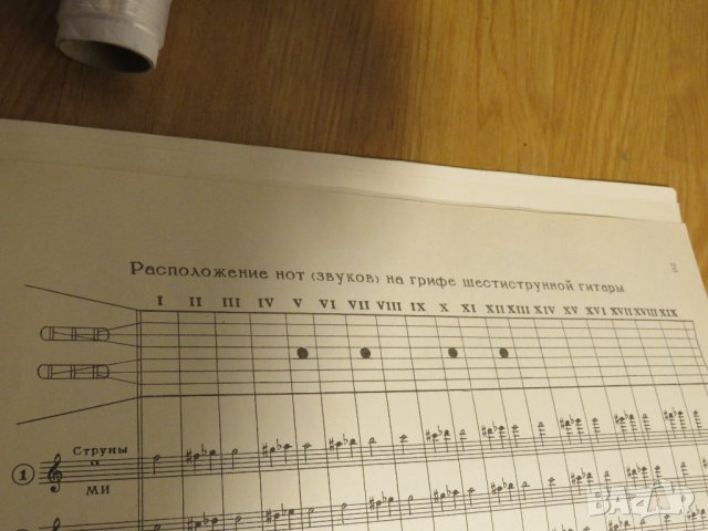 Подробна Руска Школа за китара, учебник за китара самоучител за китара 1973  СССР, снимка 9 - Китари - 28513352