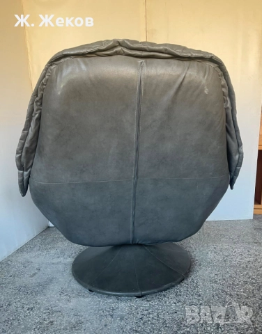 Кожен фотьойл, снимка 5 - Дивани и мека мебел - 52811807