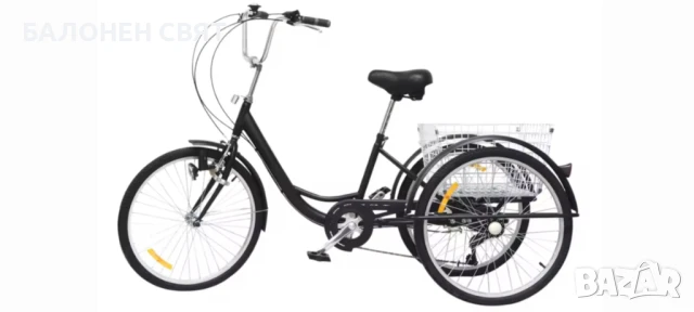 Семеен Триколесен Велосипед Триколка 24 цола 6 скорости