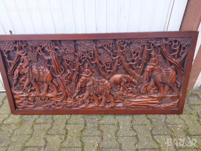 Много красива картина за стена- дърворезба , снимка 4 - Други ценни предмети - 40834291