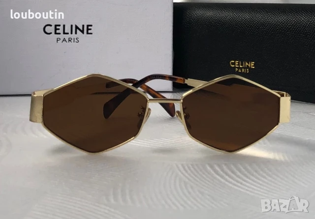 Celine 2024 дамски слънчеви очила ромб, снимка 9 - Слънчеви и диоптрични очила - 50741627