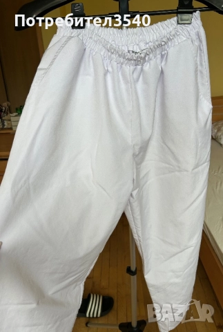 Бял мъжки медицински панталон, снимка 3 - Панталони - 51482015