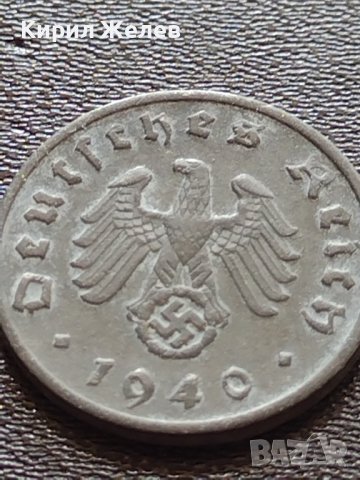 Две монети 1 райхспфенинг 1939г. / 1 райхспфенинг 1940г. Трети райх с СХВАСТИКА редки 25246, снимка 11 - Нумизматика и бонистика - 40649938
