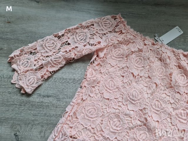 Нова дамска розова блуза / риза с красива дантела на намаление , снимка 6 - Ризи - 37992815