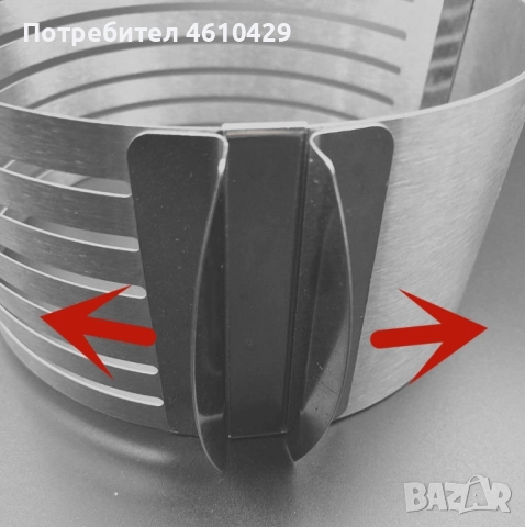 Форма за печива, от неръждаема стомана с процепи за равно изрязване на блатове - 2бр в комплект, снимка 3 - Съдове за готвене - 52319529