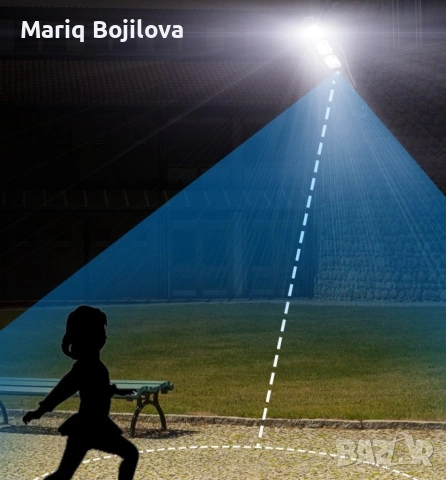 Соларна улична лампа със стойка и дистанционно управление , снимка 2 - Соларни лампи - 53147485