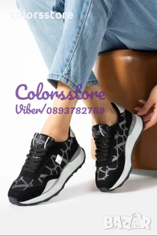 Дамски черни маратонки  Valentino-VL-E152