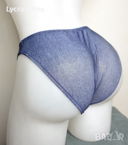 Gina Benotti 36 (S) лъскави бикини имитиращи дънков плат, снимка 3 - Бельо - 37194925