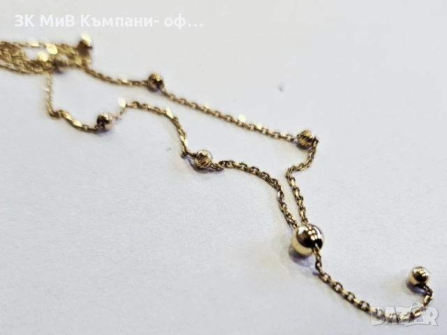 Златен синджир 1.86гр 07251-25, снимка 2 - Колиета, медальони, синджири - 53407972