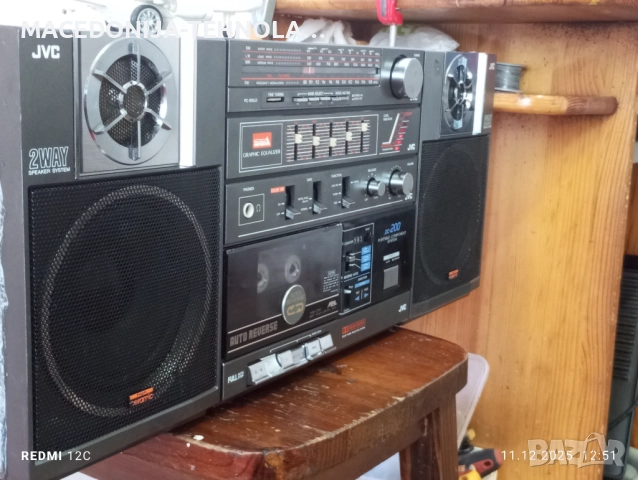 1985 JAPAN ORIGINAL JVC MODEL  PC -200 LD. PORTABLE COMPONENT SYSTEM.6\8 OMA. 53 W, снимка 11 - Радиокасетофони, транзистори - 52735275