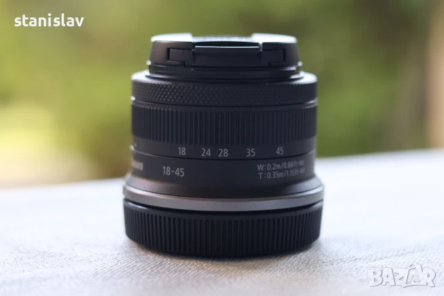 Обектив Canon RF-S 18-45mm f/4.5-6.3 IS STM, снимка 3 - Фотоапарати - 51087668