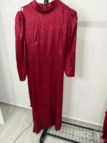 Дълга червена рокля , снимка 14 - Рокли - 48399870