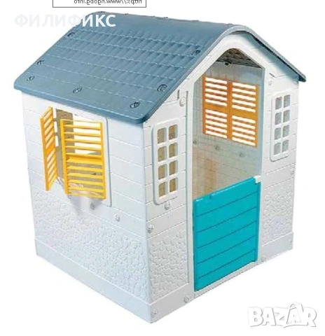 Детска  къщичка (градинска/домашна) – СИВО & МЕНТО, 109cm x 95cm x 107.5cm (6.92kg) – НОВА!, снимка 5 - Други - 53025923