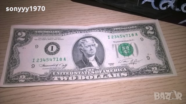 ДВА ДОЛАРА-РЯДКА БАНКНОТА