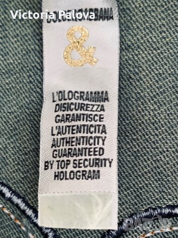 Марково дънково яке DOLCE & GABBANA оригинал, снимка 3 - Якета - 43491352