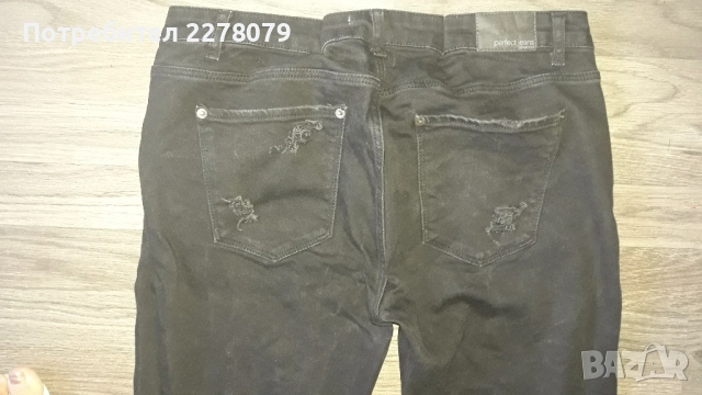 Дамски черни дънки, снимка 3 - Дънки - 51623893