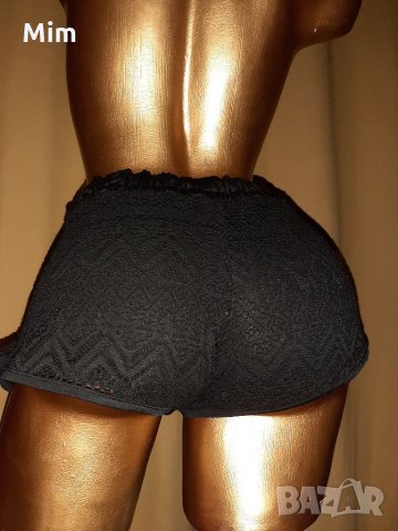 Дантелени ,черни ,къси панталонки , снимка 5 - Къси панталони и бермуди - 32880784