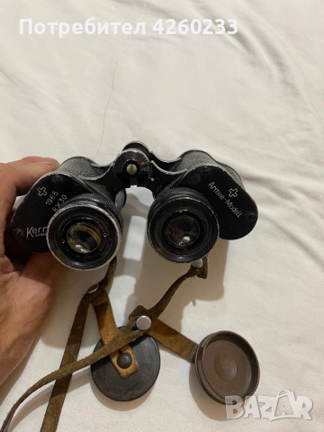 Бинокъл Kern Aarau Armee, снимка 3 - Антикварни и старинни предмети - 51457873