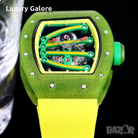 Мъжки часовник Richard Mille Green Lizard с автоматичен механизъм, снимка 4 - Мъжки - 36755003