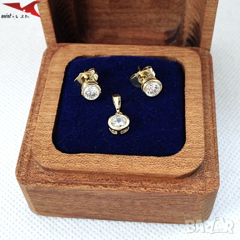 Комплект с 14К златно покритие 264181