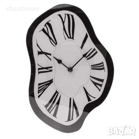 Стъклен, стенен разтапящ се часовник, снимка 3 - Стенни часовници - 51105939