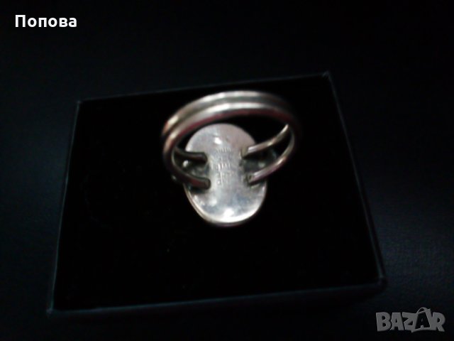 Винтидж масивен сребърен пръстен, снимка 3 - Пръстени - 28332641