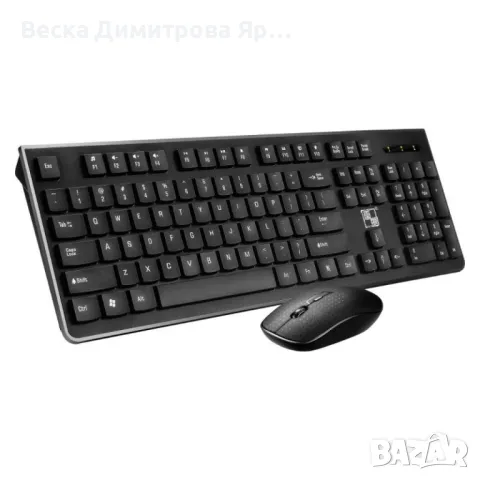 Бизнес безжични Wireless клавиатура и оптична мишка, съвместими с Windows KMT3, снимка 2 - Клавиатури и мишки - 47824660