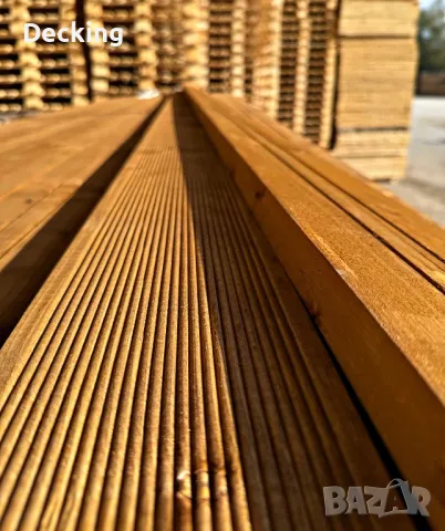 Декинг 14см - импрегниран, снимка 2 - Строителни материали - 47458241