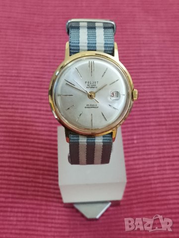 Стар мъжки часовник Полет, автомат, 29 камъка. , снимка 6 - Мъжки - 43730814